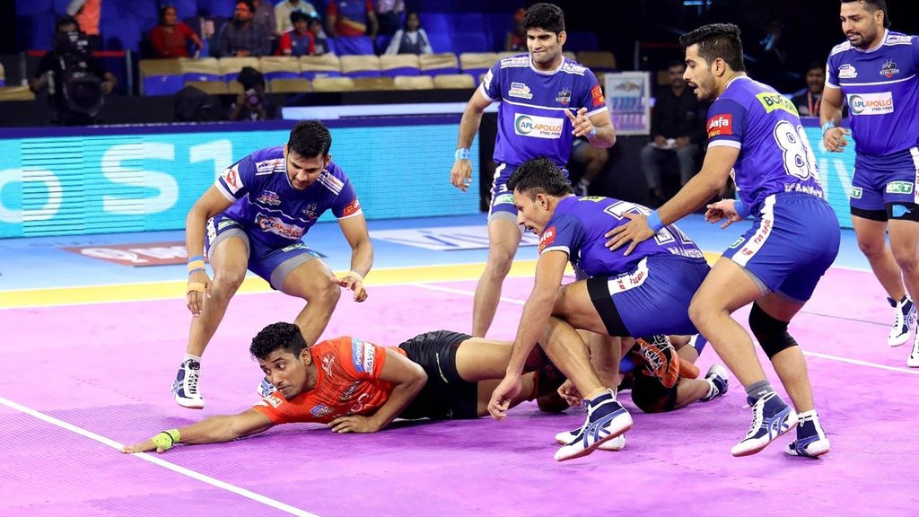 U Mumba's Ajinkya Kapre scored nine raid points in his team's victory over Haryana Steelers