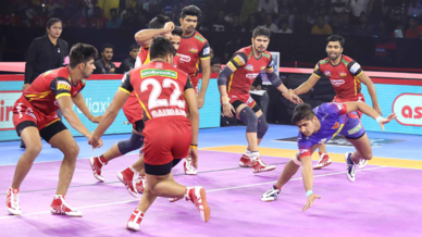 Match 56: Dabang Delhi K.C. vs Bengaluru Bulls Match 56: Dabang Delhi K.C. vs Bengaluru Bulls