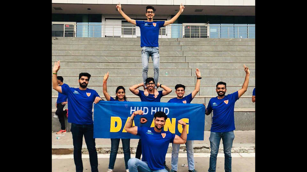 Dabang Fauj show their support for Dabang Delhi K.C. Dabang Fauj show their support for Dabang Delhi K.C.