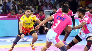 Match 100: Jaipur Pink Panthers vs Gujarat Fortunegiants Match 100: Jaipur Pink Panthers vs Gujarat Fortunegiants