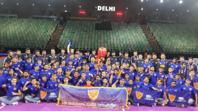 Dabang Fauj show their support for Dabang Delhi K.C. Dabang Fauj show their support for Dabang Delhi K.C.