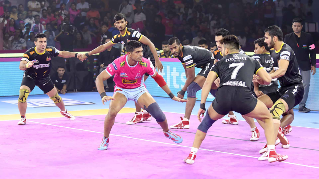 Match 110: Jaipur Pink Panthers vs Telugu Titans Match 110: Jaipur Pink Panthers vs Telugu Titans