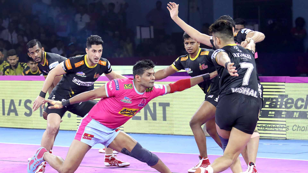 Match 110: Jaipur Pink Panthers vs Telugu Titans Match 110: Jaipur Pink Panthers vs Telugu Titans