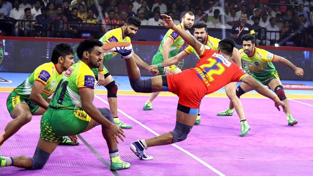 Shrikant Jadhav scored an excellent Super 10 to help U.P. Yoddha defeat Patna Pirates.