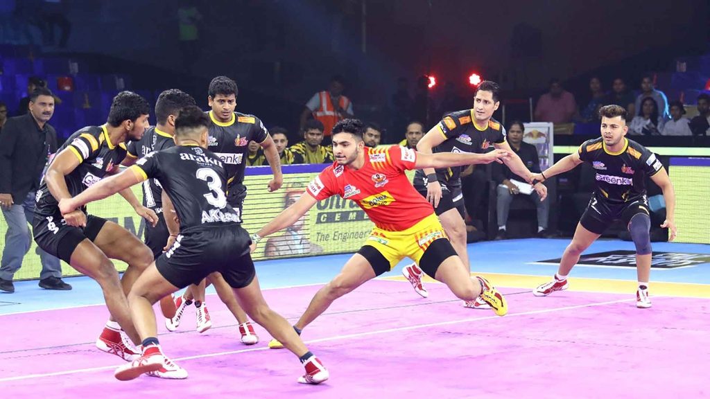 Sonu Jaglan scored a career-high 17 raid points against Telugu Titans