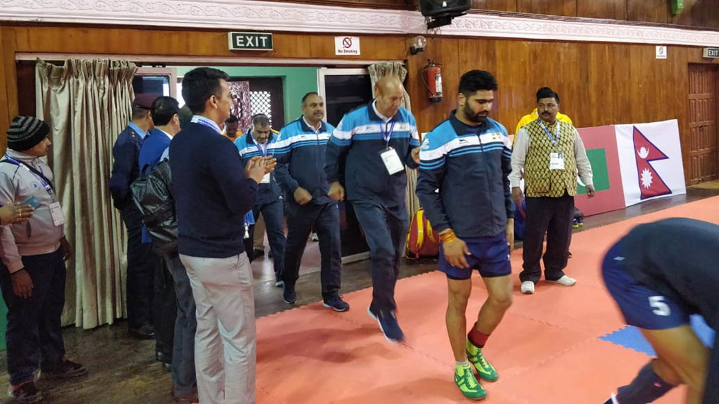 Glimpses of India kabaddi team at South Asian Games 2019 Glimpses of India kabaddi team at South Asian Games 2019