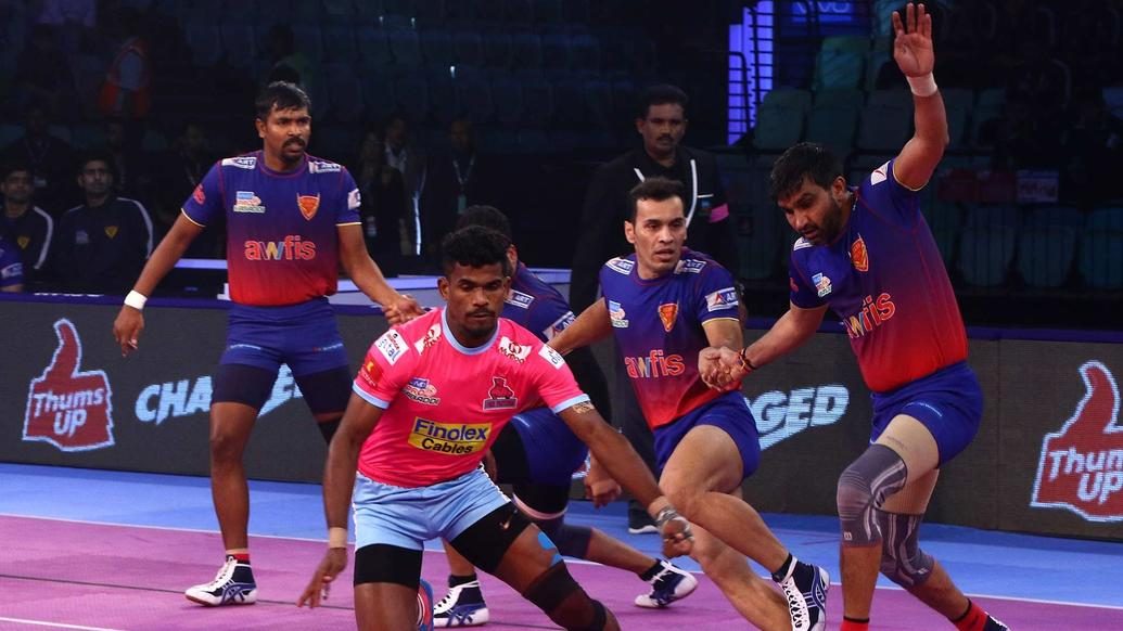 Match 89: Dabang Delhi K.C. vs Jaipur Pink Panthers Match 89: Dabang Delhi K.C. vs Jaipur Pink Panthers