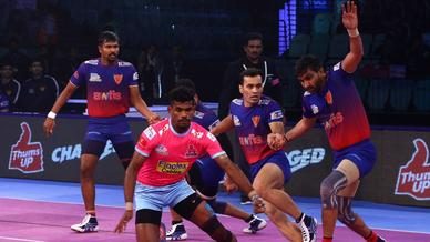 Match 89: Dabang Delhi K.C. vs Jaipur Pink Panthers Match 89: Dabang Delhi K.C. vs Jaipur Pink Panthers