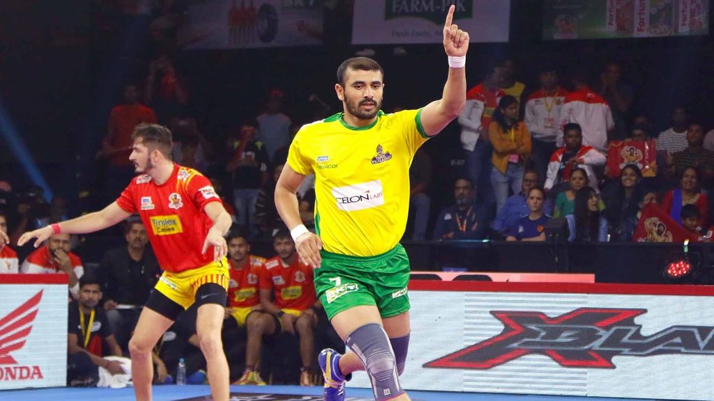 Ajay Thakur scored 9 touch points for Tamil Thalaivas in Match 34.