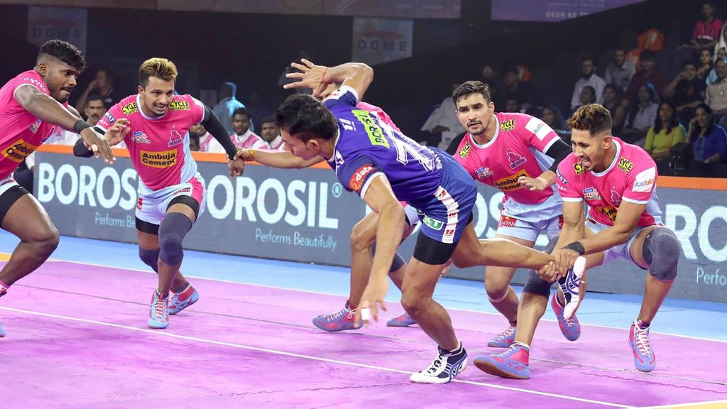 Sandeep Dhull was in fine form against Haryana Steelers in Match 18.