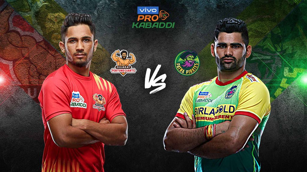 Gujarat Fortunegiants play Patna Pirates in Match 54 of vivo Pro Kabaddi Season 7.