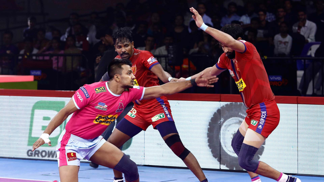 Match 73: Jaipur Pink Panthers vs Dabang Delhi K.C. Match 73: Jaipur Pink Panthers vs Dabang Delhi K.C.