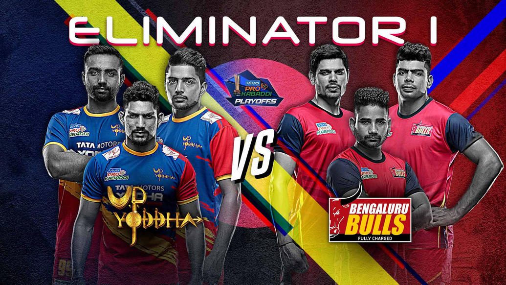 Defending champions Bengaluru Bulls take on U.P. Yoddha in Eliminator 1 of the playoffs Defending champions Bengaluru Bulls take on U.P. Yoddha in Eliminator 1 of the playoffs