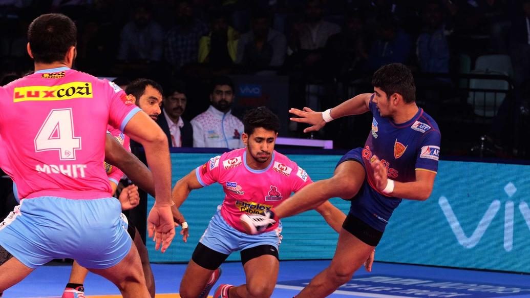 Match 89: Dabang Delhi K.C. vs Jaipur Pink Panthers Match 89: Dabang Delhi K.C. vs Jaipur Pink Panthers