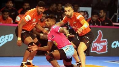 Match 114: Jaipur Pink Panthers vs U Mumba Match 114: Jaipur Pink Panthers vs U Mumba