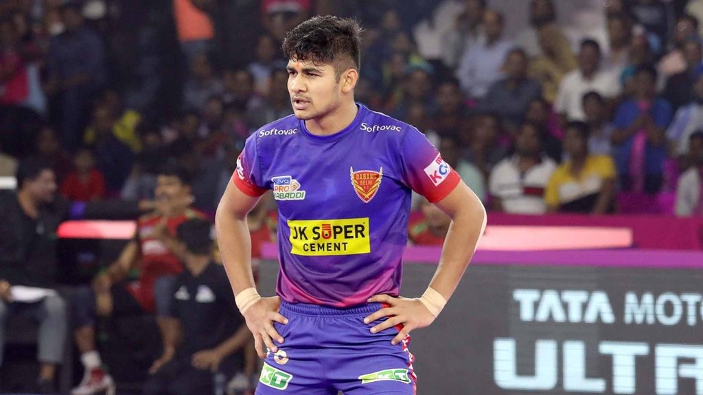 Naveen Kumar scored his 15th straight Super 10 against Bengaluru Bulls.