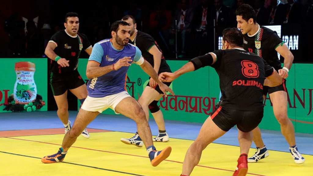 Anup Kumar at the 2016 Kabaddi World Cup