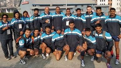 Glimpses of India kabaddi team at South Asian Games 2019 Glimpses of India kabaddi team at South Asian Games 2019