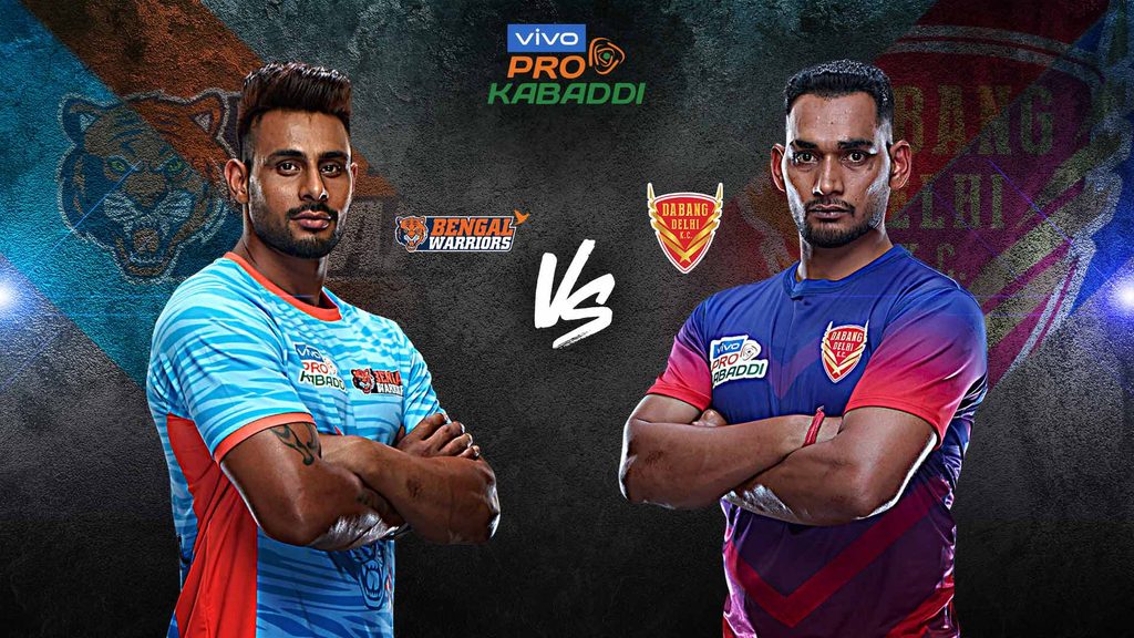 Top of the table clash sees Bengal Warriors battle Dabang Delhi K.C.