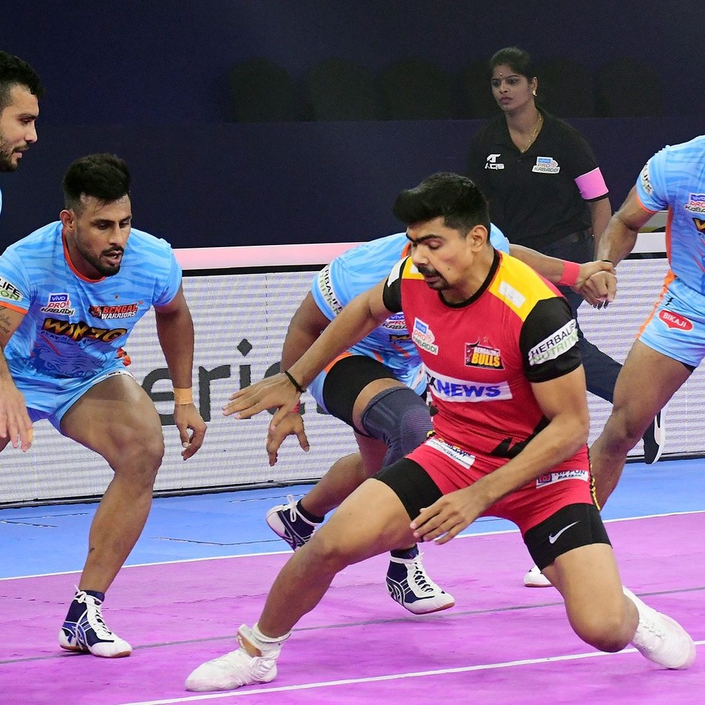 vivo Pro Kabaddi League Season 8: Bulls fight past a tough Bengal unit