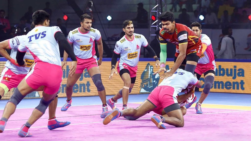 Pawan Sehrawat scored another Super 10 for Bengaluru Bulls.