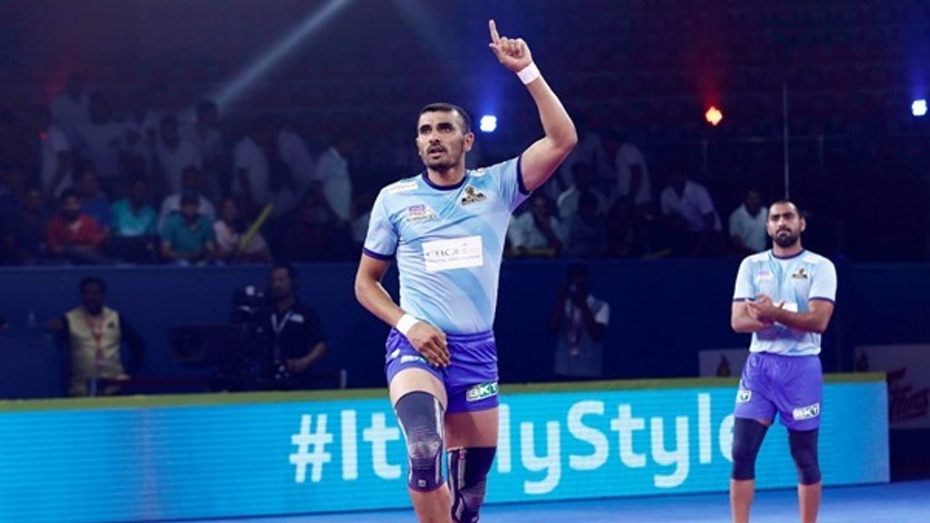 Tamil Thalaivas and former Indian national kabaddi team captain Ajay Thakur is known for coming through at crucial moments in a game.