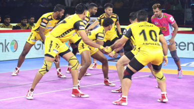 Match 57: Jaipur Pink Panthers vs Telugu Titans Match 57: Jaipur Pink Panthers vs Telugu Titans