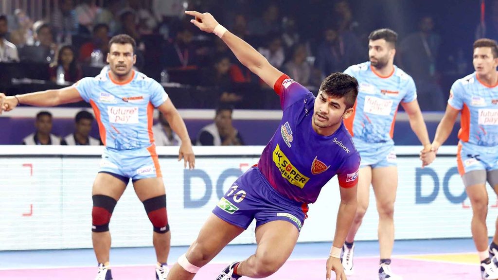 Naveen Kumar scored his 21st straight Super 10 of Season 7 in the final.