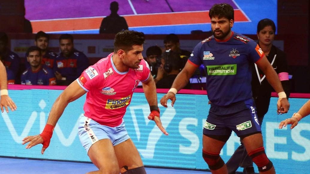 Hooda’s heroics help Jaipur Pink Panthers curb Haryana Steelers’ brave fight Hooda’s heroics help Jaipur Pink Panthers curb Haryana Steelers’ brave fight