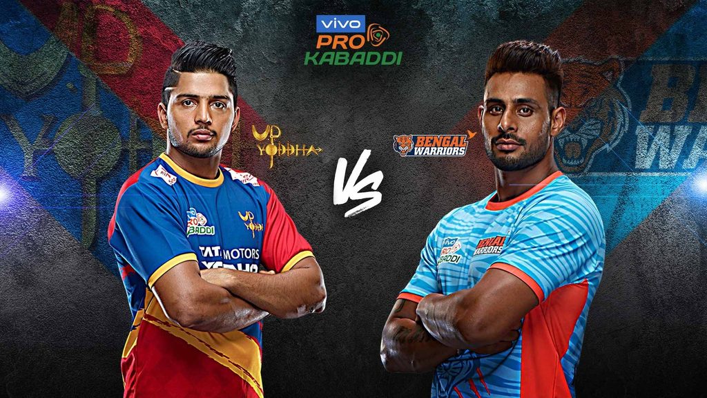 U.P. Yoddha take on Bengal Warriors in match 69 of vivo Pro Kabaddi Season 7.