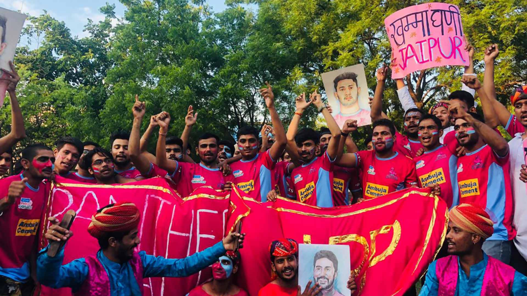 Panthers Pack show their support for Jaipur Pink Panthers Panthers Pack show their support for Jaipur Pink Panthers