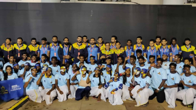 Thalaiva Padai show their support for Tamil Thalaivas Thalaiva Padai show their support for Tamil Thalaivas