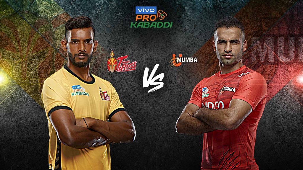 Telugu Titans continue their vivo Pro Kabaddi season 7 campaign against U Mumba in Match 87.