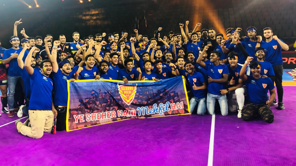 Dabang Fauj show their support for Dabang Delhi K.C. Dabang Fauj show their support for Dabang Delhi K.C.