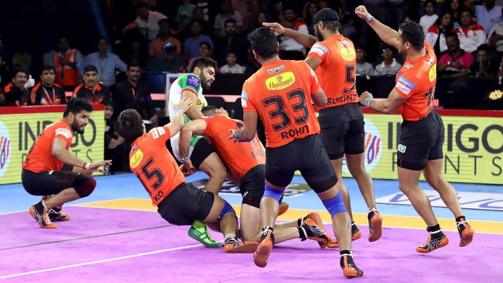 U Mumba held their nerve for a slender win over Patna Pirates in Match 43 of VIVO Pro Kabaddi Season 7