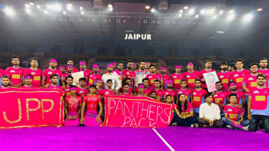 Panthers Pack show their support for Jaipur Pink Panthers Panthers Pack show their support for Jaipur Pink Panthers
