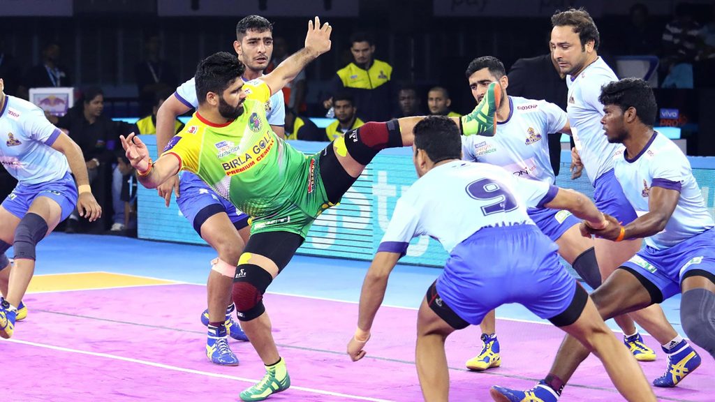 Led by Pardeep Narwal, Patna Pirates registered a thumping win over Tamil Thalaivas.