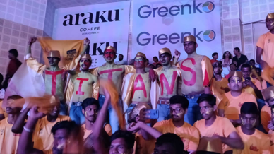 Titans Army show their support for Telugu Titans Titans Army show their support for Telugu Titans