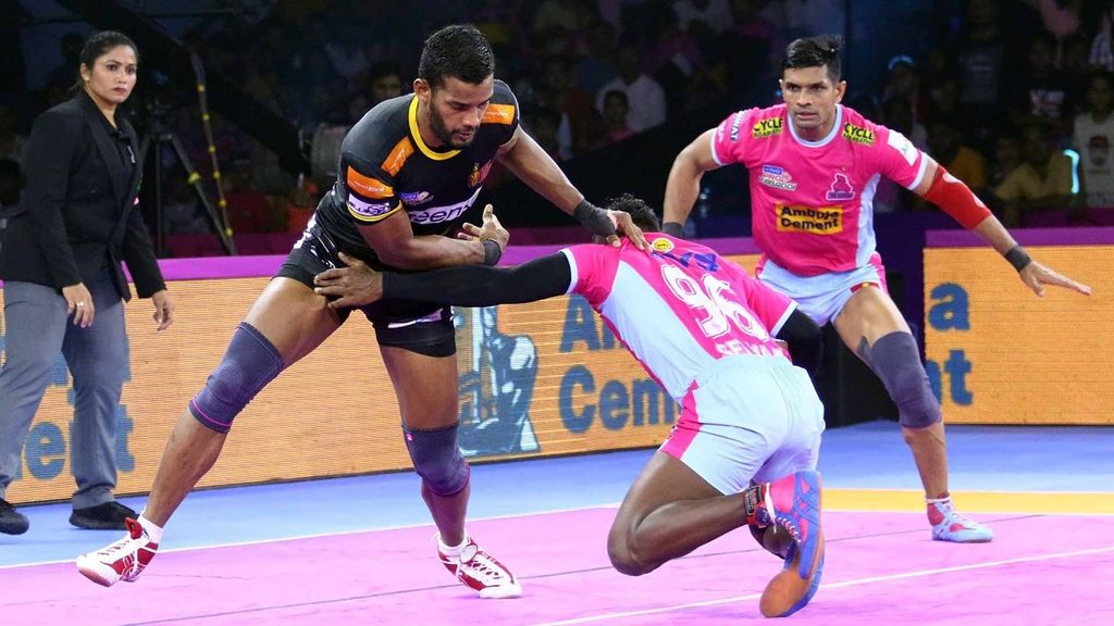 Siddharth Desai starred in Telugu Titans’ win over Jaipur Pink Panthers.