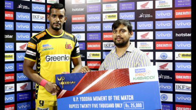 Match 129: U.P. Yoddha vs Telugu Titans Match 129: U.P. Yoddha vs Telugu Titans