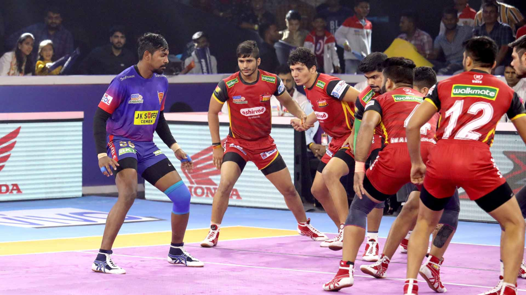 Semi-Final 1: Dabang Delhi K.C. vs Bengaluru Bulls Semi-Final 1: Dabang Delhi K.C. vs Bengaluru Bulls