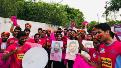 Panthers Pack show their support for Jaipur Pink Panthers Panthers Pack show their support for Jaipur Pink Panthers