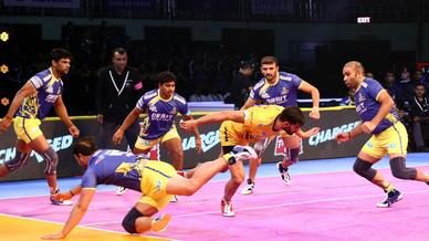 Match 6: Tamil Thalaivas vs Telugu Titans Match 6: Tamil Thalaivas vs Telugu Titans