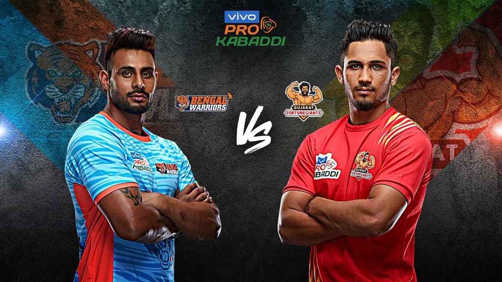 Bengal Warriors face Gujarat Fortunegiants in Match 78 of vivo Pro Kabaddi Season 7.