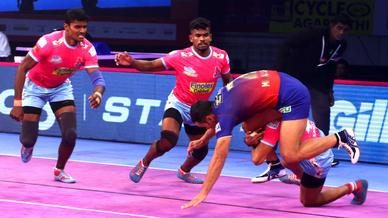 Match 121: Jaipur Pink Panthers vs Dabang Delhi K.C. Match 121: Jaipur Pink Panthers vs Dabang Delhi K.C.