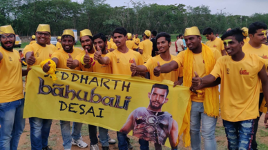 Telugu Titans, U Mumba and Puneri Paltan fans show their support Telugu Titans, U Mumba and Puneri Paltan fans show their support