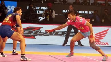 Match 121: Jaipur Pink Panthers vs Dabang Delhi K.C. Match 121: Jaipur Pink Panthers vs Dabang Delhi K.C.