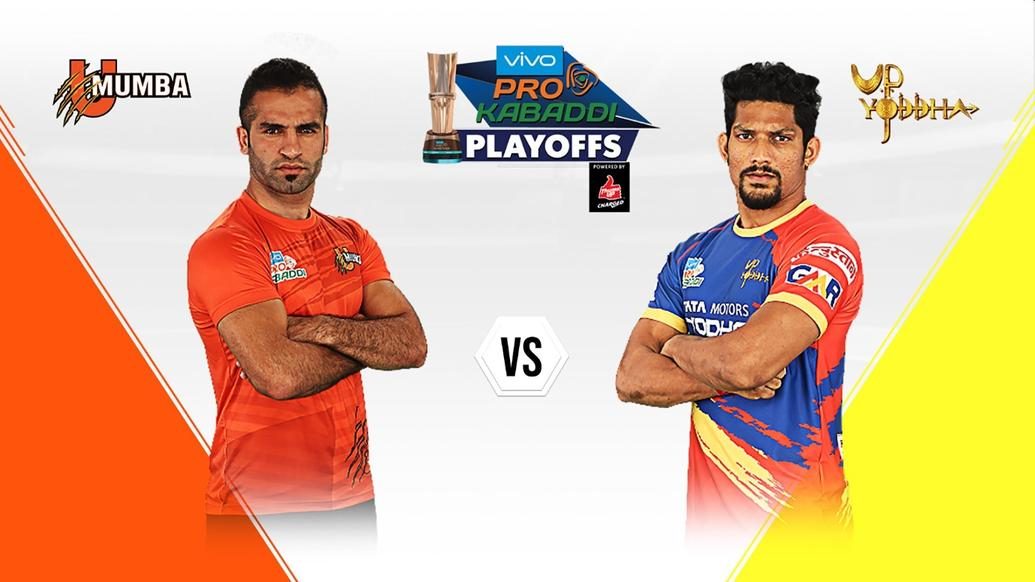 U.P. Yoddha’s raiders face the U Mumba defensive wall in Eliminator 1 U.P. Yoddha’s raiders face the U Mumba defensive wall in Eliminator 1