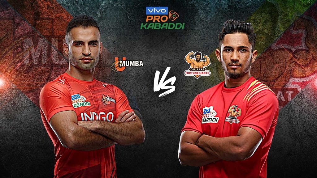 U Mumba next run into Gujarat Fortunegiants in Match 102 of vivo Pro Kabaddi Season 7.