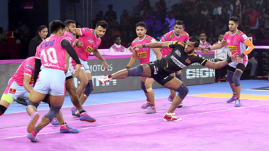 Match 110: Jaipur Pink Panthers vs Telugu Titans Match 110: Jaipur Pink Panthers vs Telugu Titans